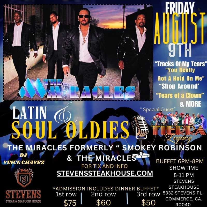 Latin Soul & Oldies Night With The Miracles & Tierra Legacy