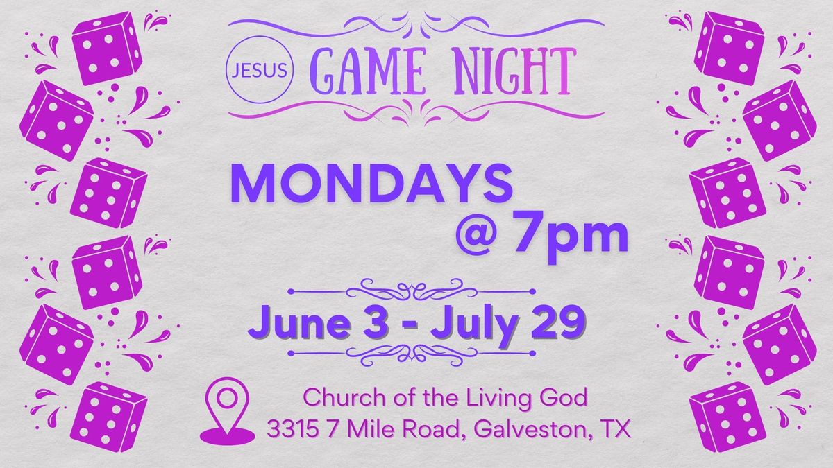 Game Nights in Galveston!