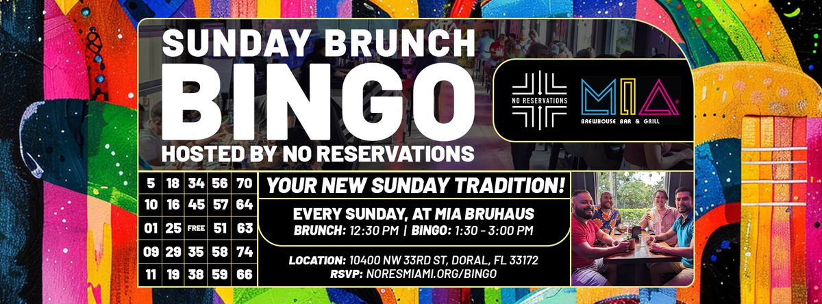 Brunch Bingo at MIA Bruhaus Hosted by No Reservations