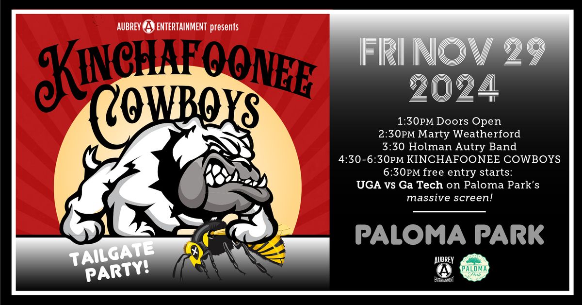 Kinchafoonee Cowboys UGA vs GA TECH Tailgate Concert @ Paloma Park Athens!