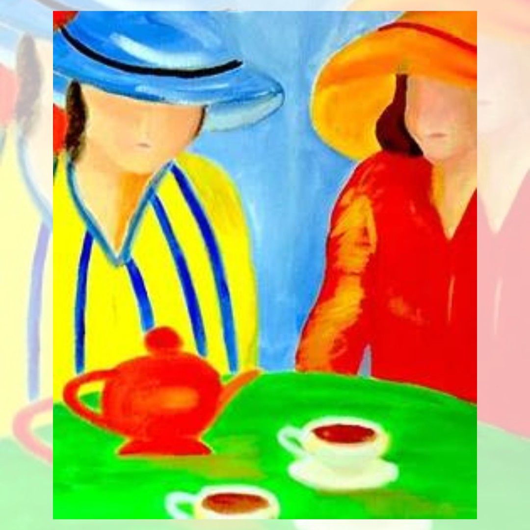 Paint & Sip Class - Cafe Time - Couple's Class