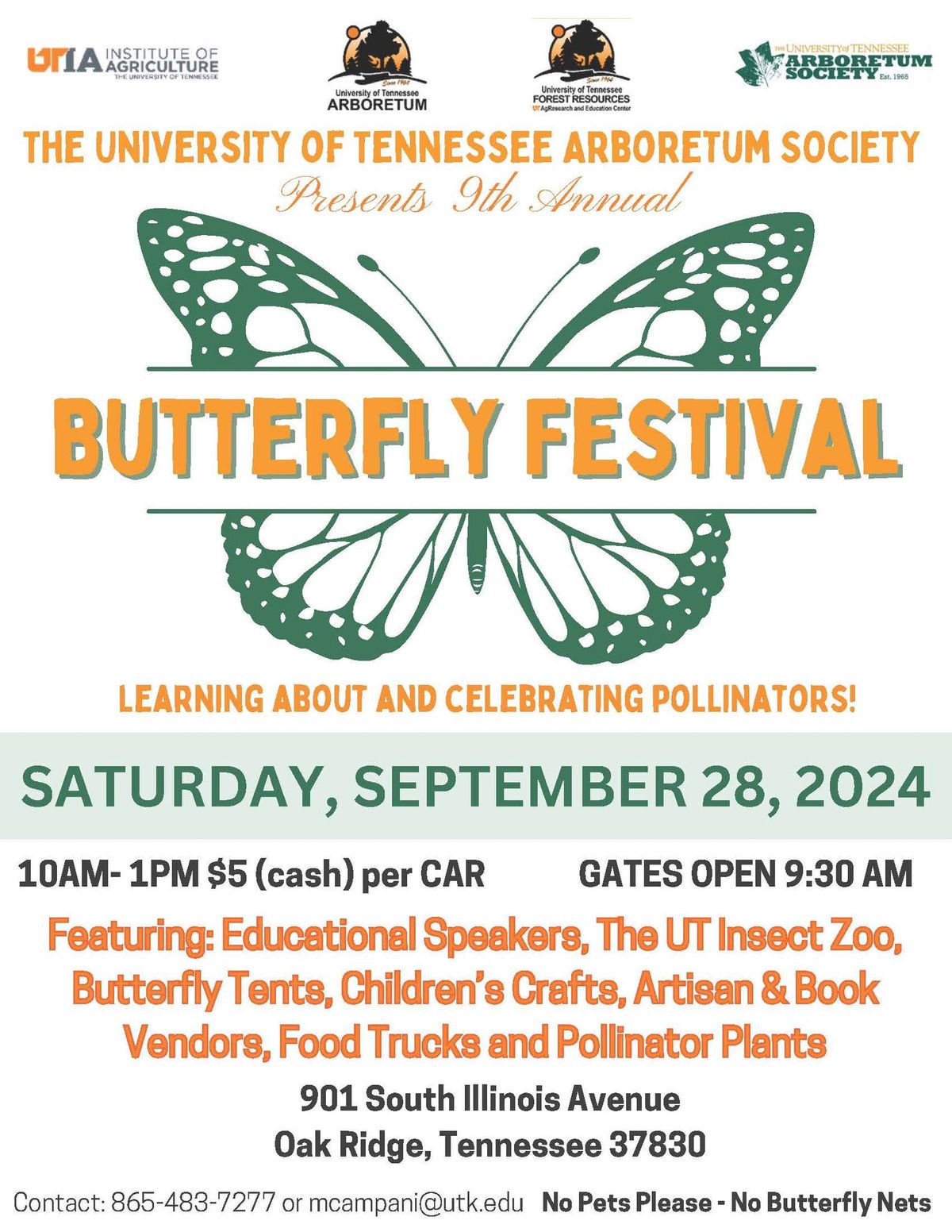 University of Tennessee Arboretum Society Butterfly Festival