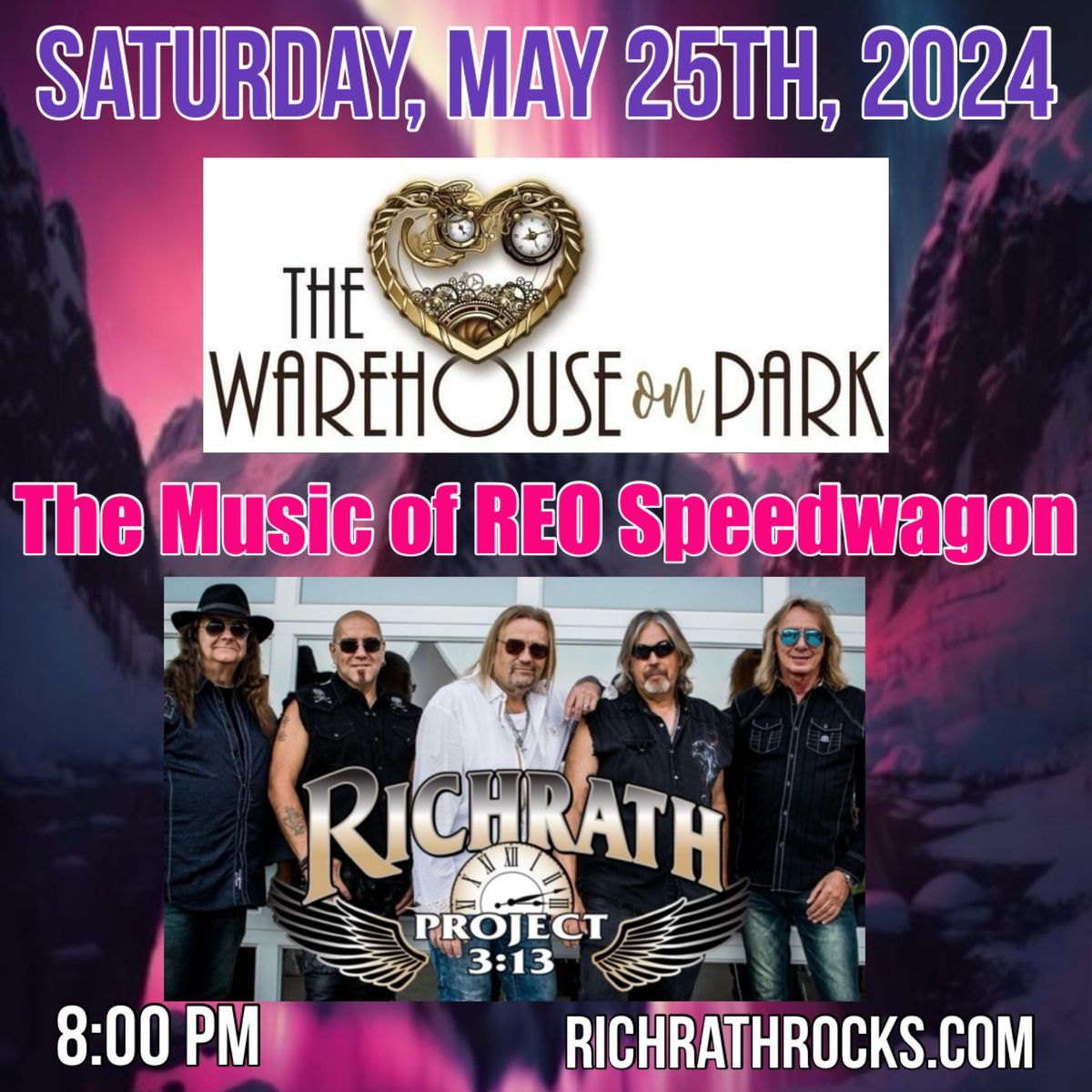 Richrath Project 3:13 Playing the Music of REO Speedwagon @ The Warehouse on Park