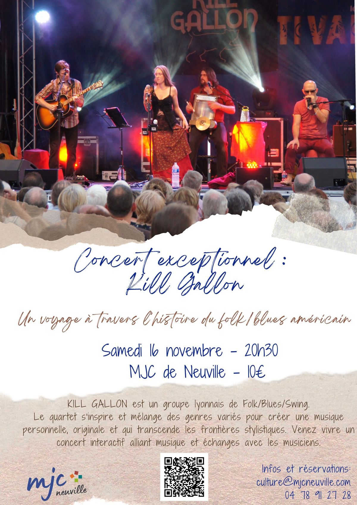 Concert K*ll Gallon : un voyage \u00e0 travers l\u2019histoire du folk\/blues 