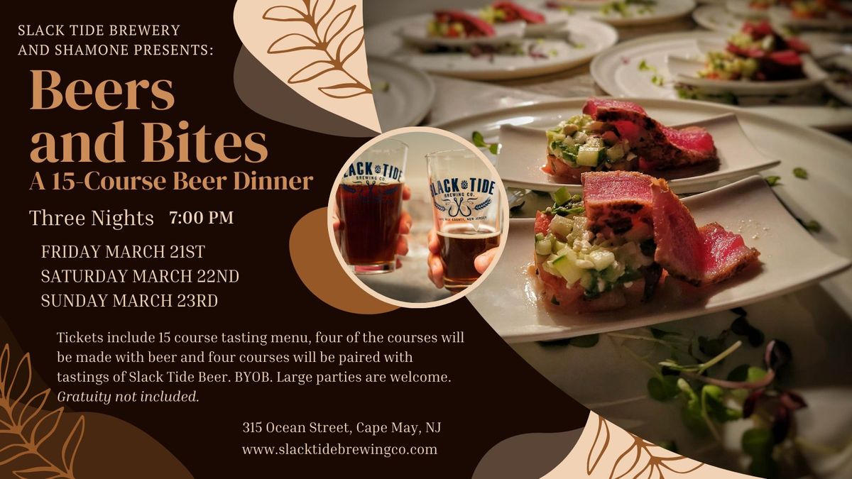 Beers and Bites - 15 Course Beer Dinner