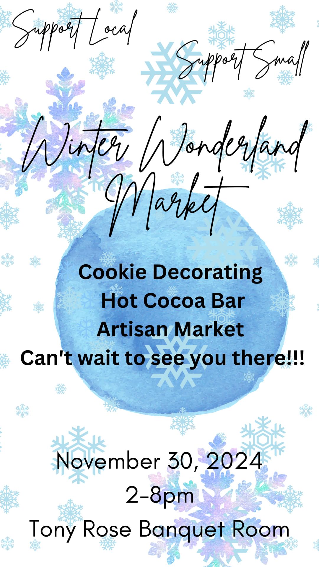 The Mom Market x Tony Rose Winter Wonderland Local Artisan Market 