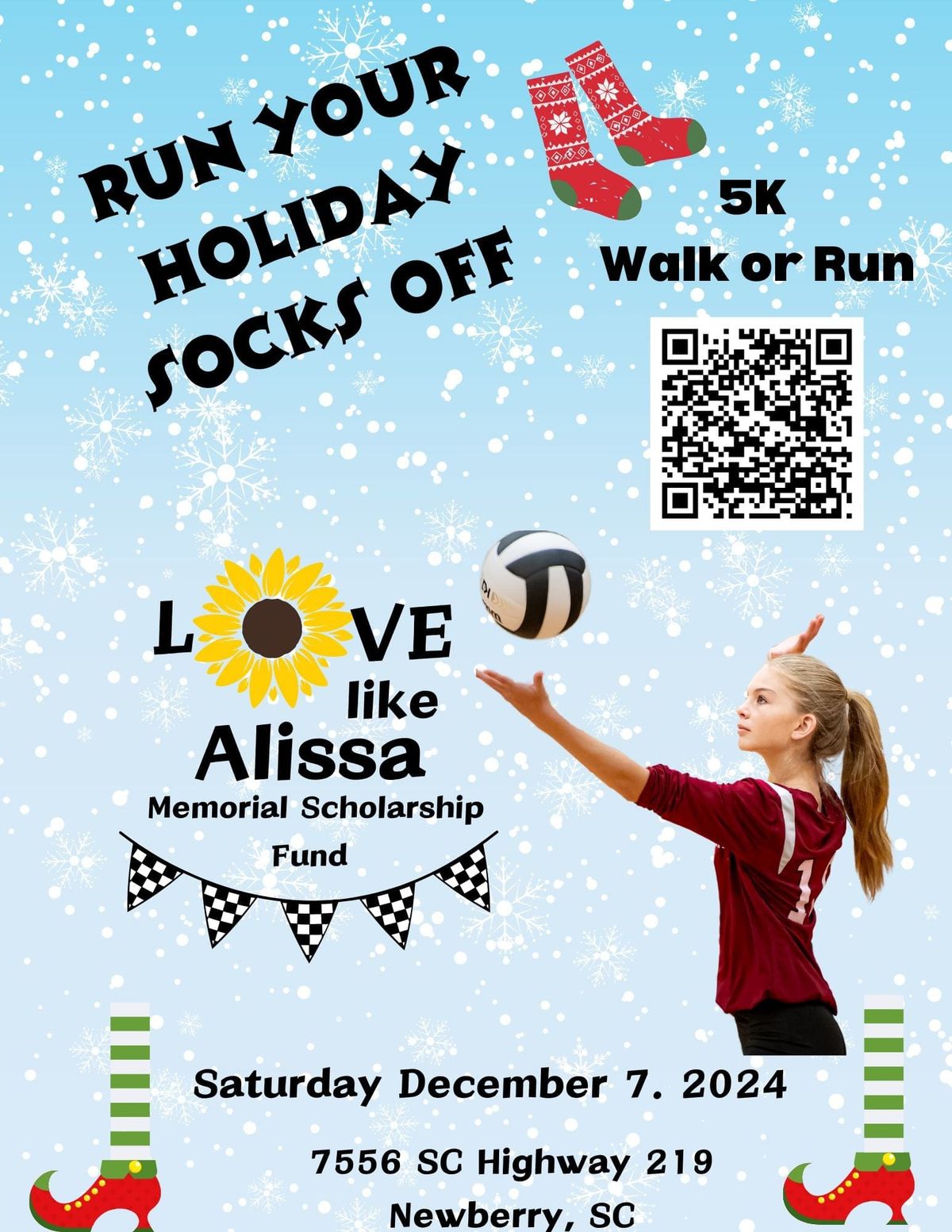 Run your Holiday socks off 5K with Love Like Alissa 