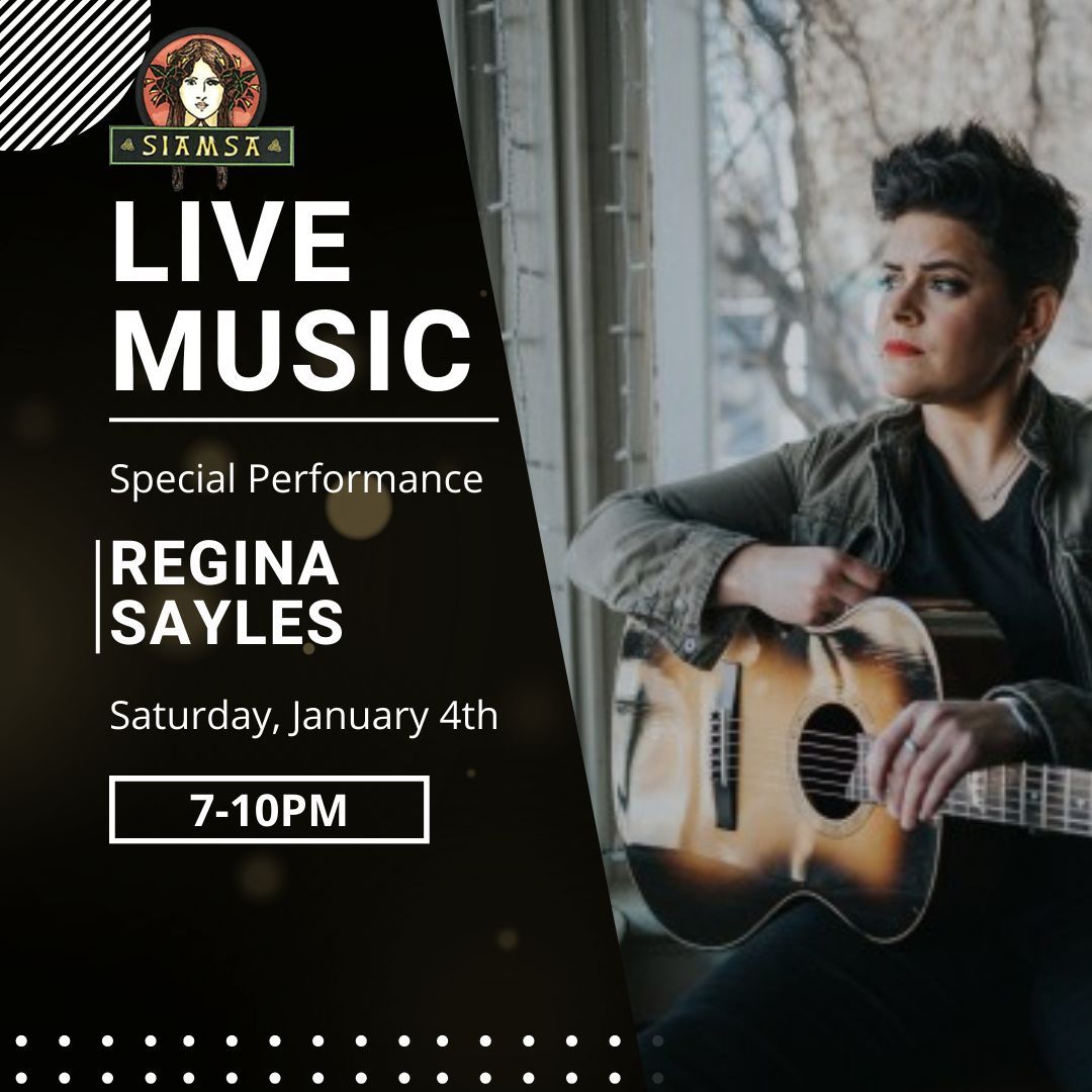 Siamsa Live Music Saturdays featuring Regina Sayles!