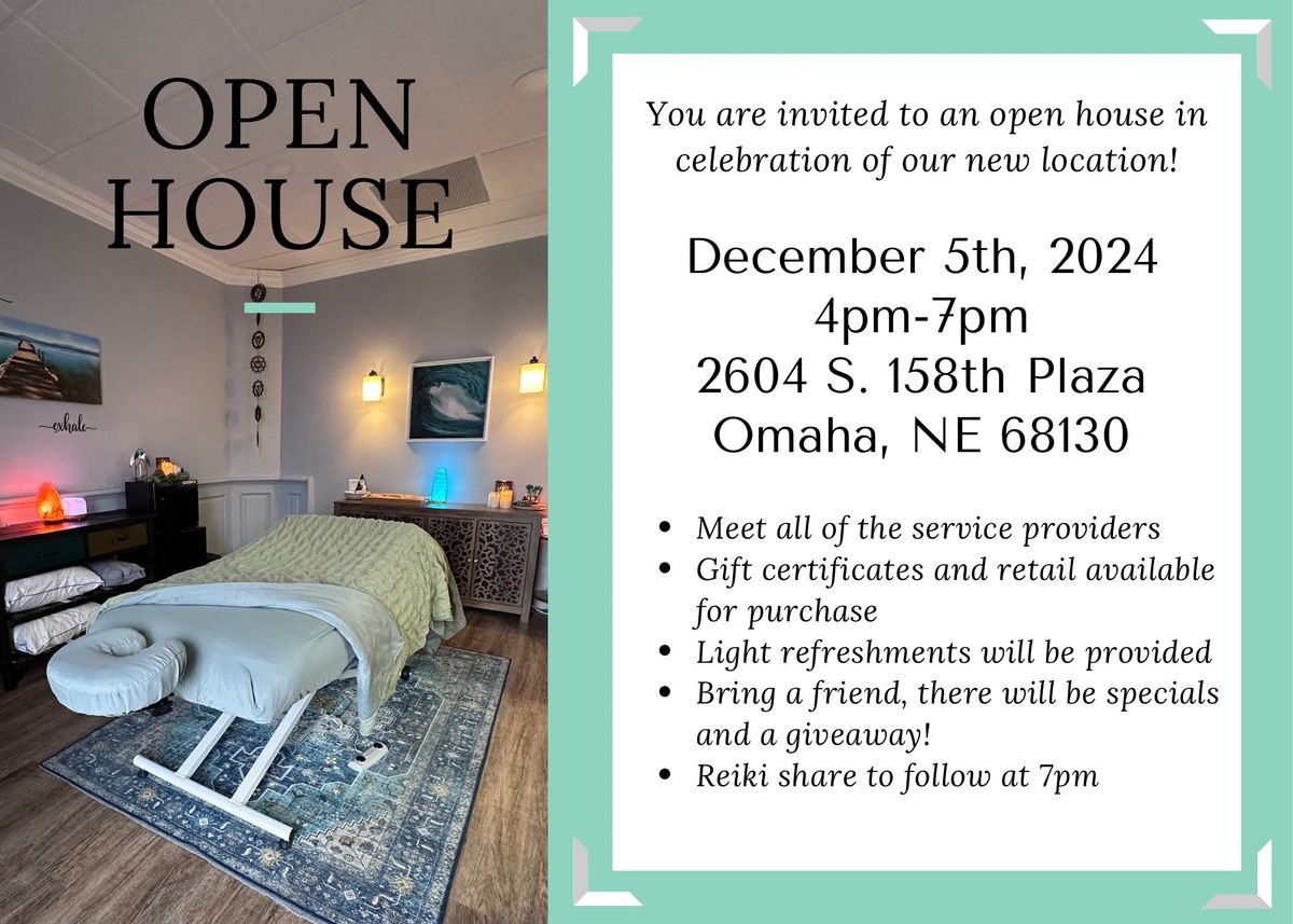 Open House - located inside Pacific Point Wellness