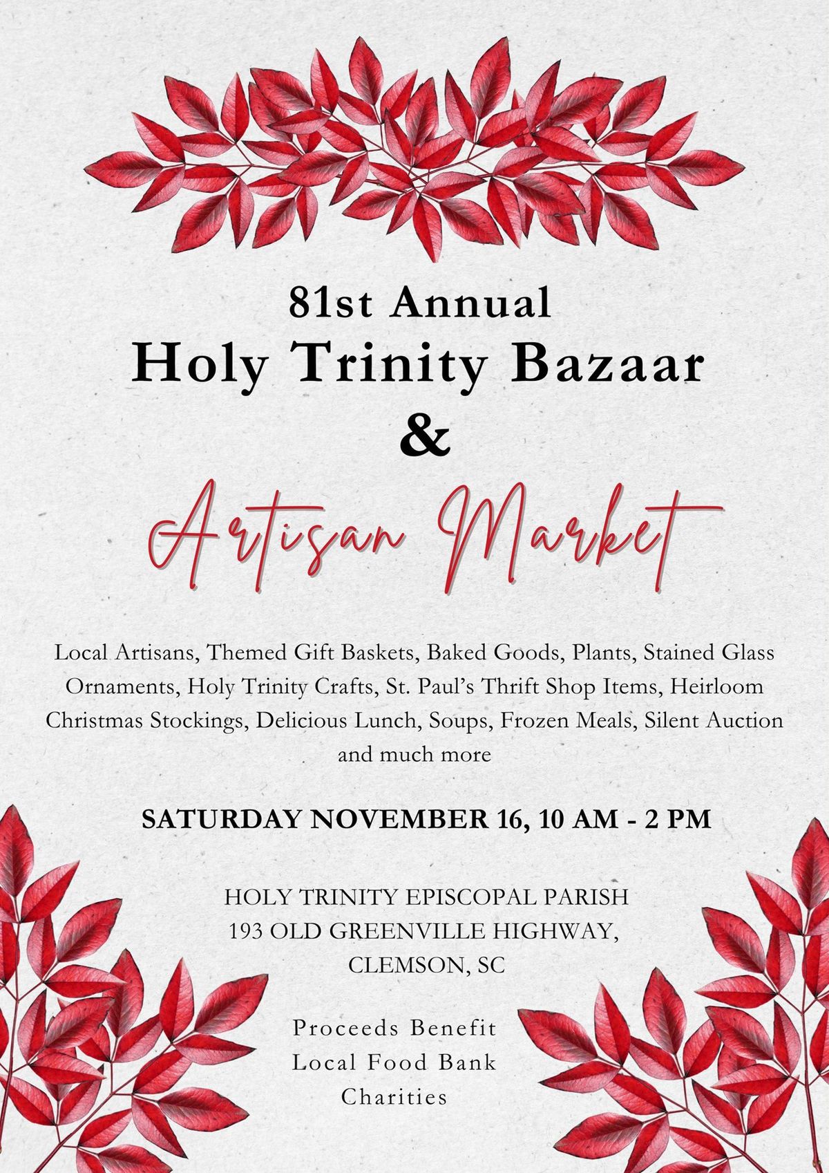 Holy Trinity Bazaar & Artisan Market