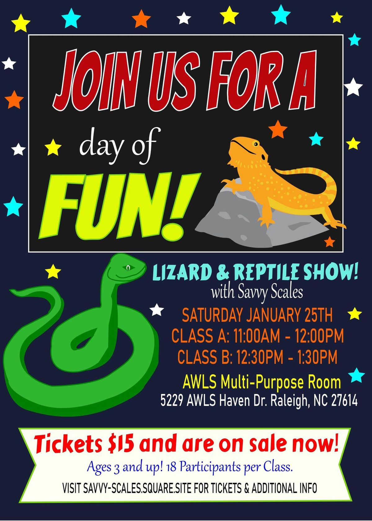 Interactive Reptile Education Event