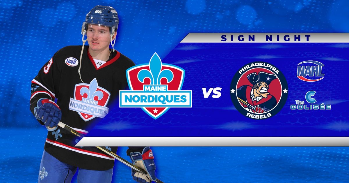 Nordiques vs Rebels- Sign Night