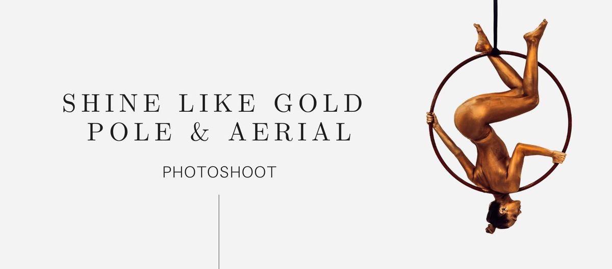 SHINE LIKE GOLD \u2728 POLE & AERIAL PHOTO SHOOT