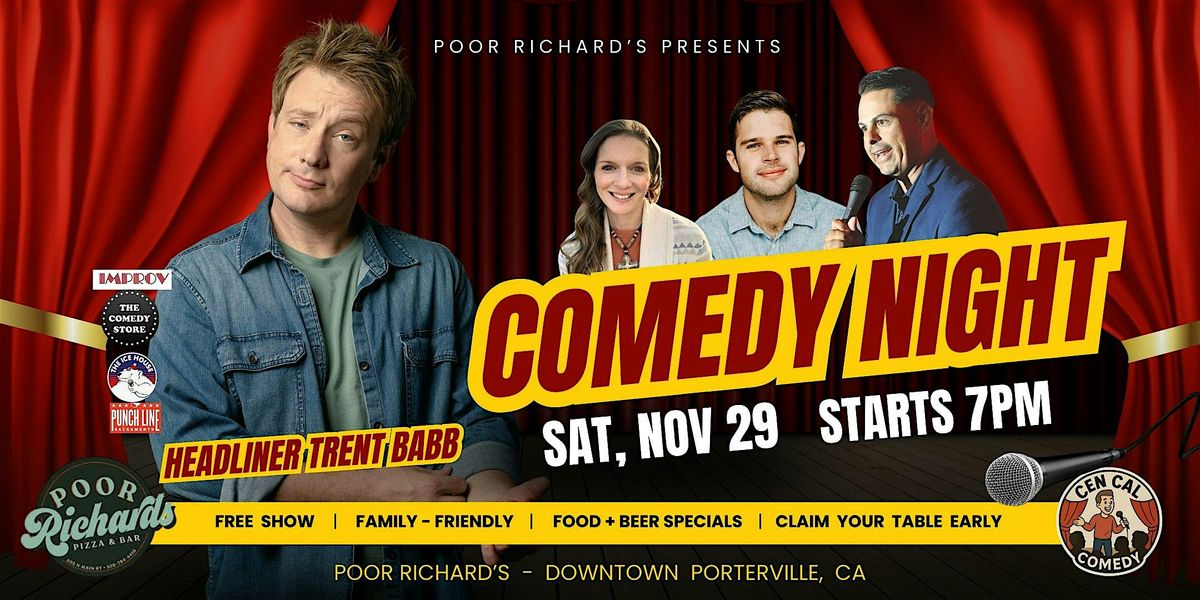 Porterville Family Comedy Night - Free Entry