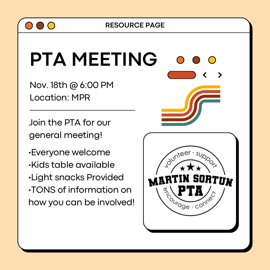 General Membership PTA Meeting