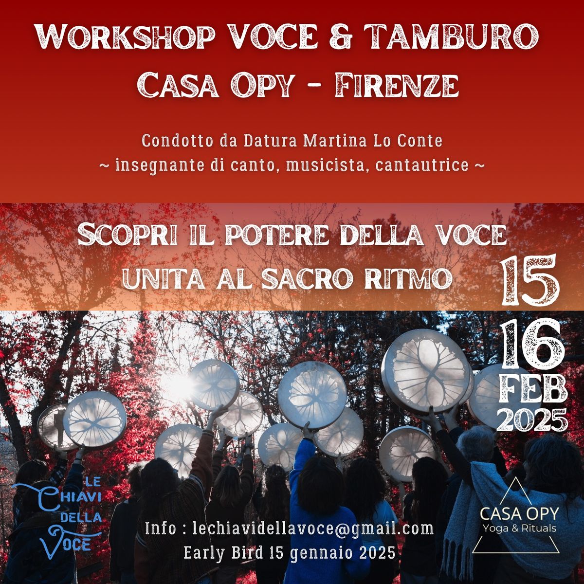 Workshop Voce & Tamburo a Firenze 