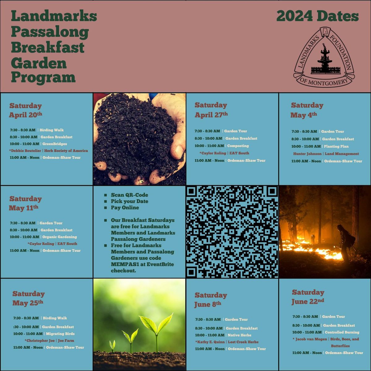 Landmarks Foundation Presents: Breakfast Garden Tours