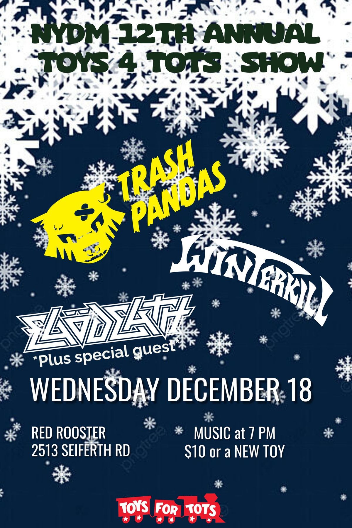 Toys 4 Tots Benefit feat. Trash Pandas, Winterkill, Egodeath