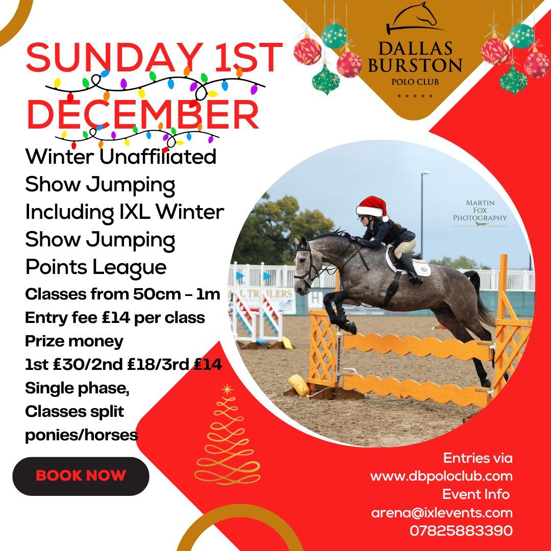 Dallas Burston Winter Show Jumping 50-100cm - IXL Winter Points