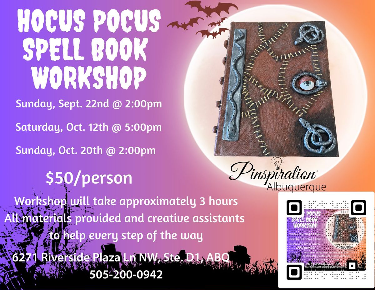 Hocus Pocus Spell Book Workshop