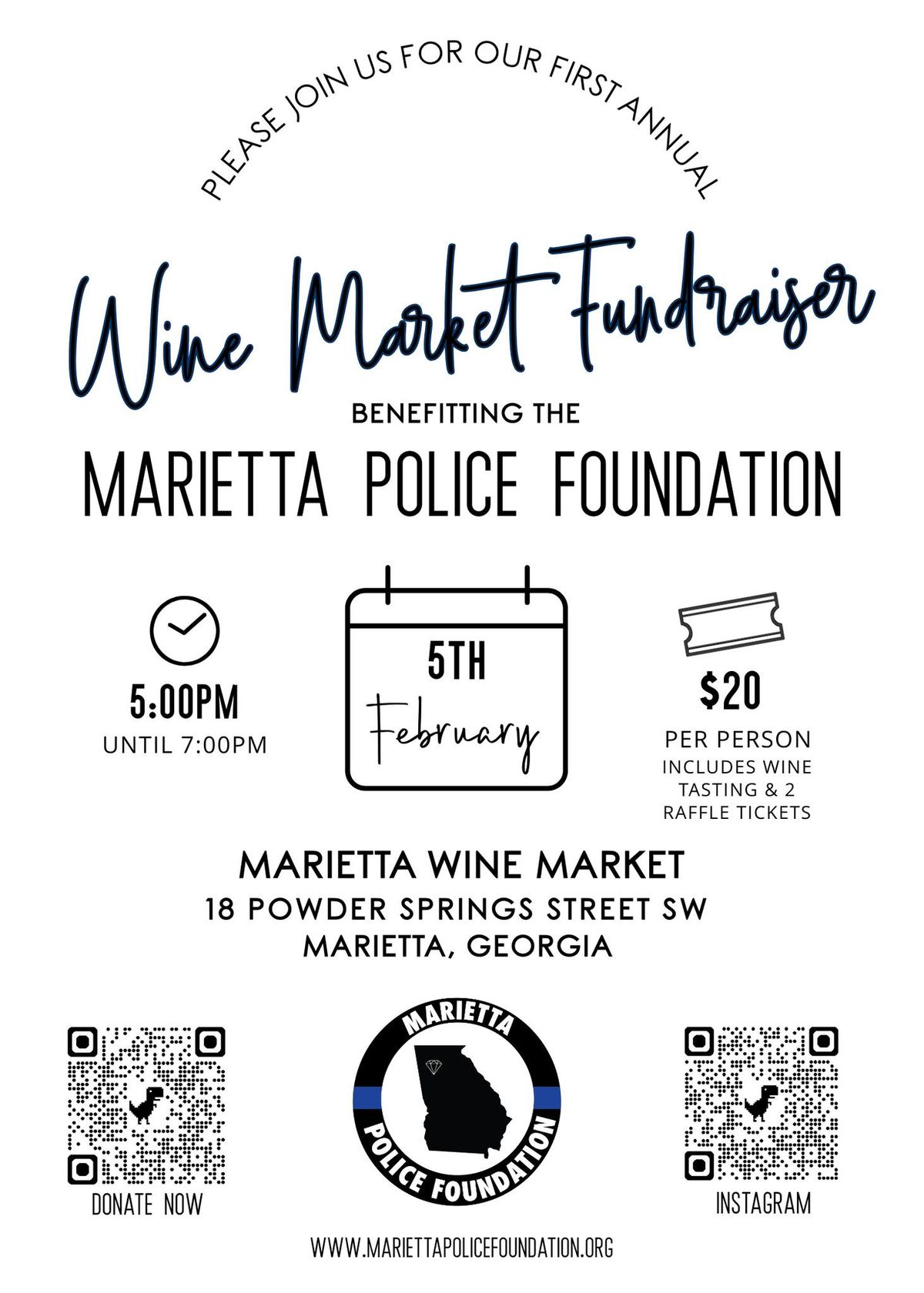 Marietta Wine Market Fundraiser