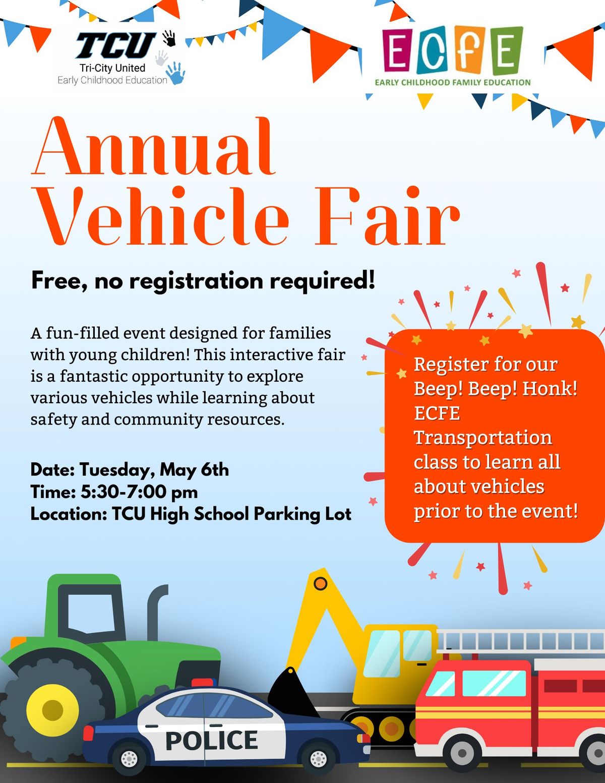 TCU ECFE Annual Vehicle Fair