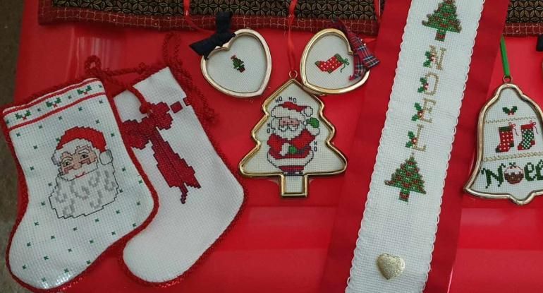 Christmas Cross-stitching - Lauriston Castle Creative ArtWorkshops