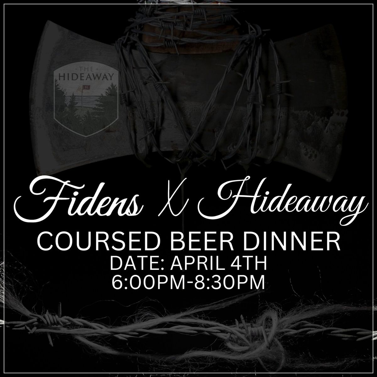 Fidens Beer Dinner at the Hideaway