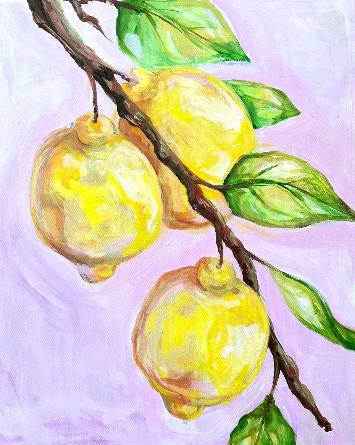 \ud83c\udf77\ud83c\udfa8 SIP AND CREATE: LEMONS PAINTING \ud83c\udf4b