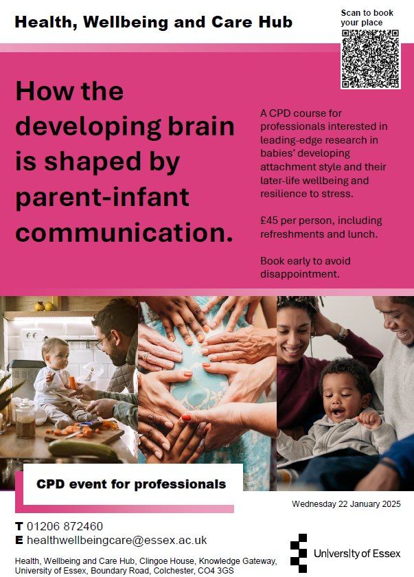 CPD Course for Professionals: How the developing brain is shaped by parent-infant communication.