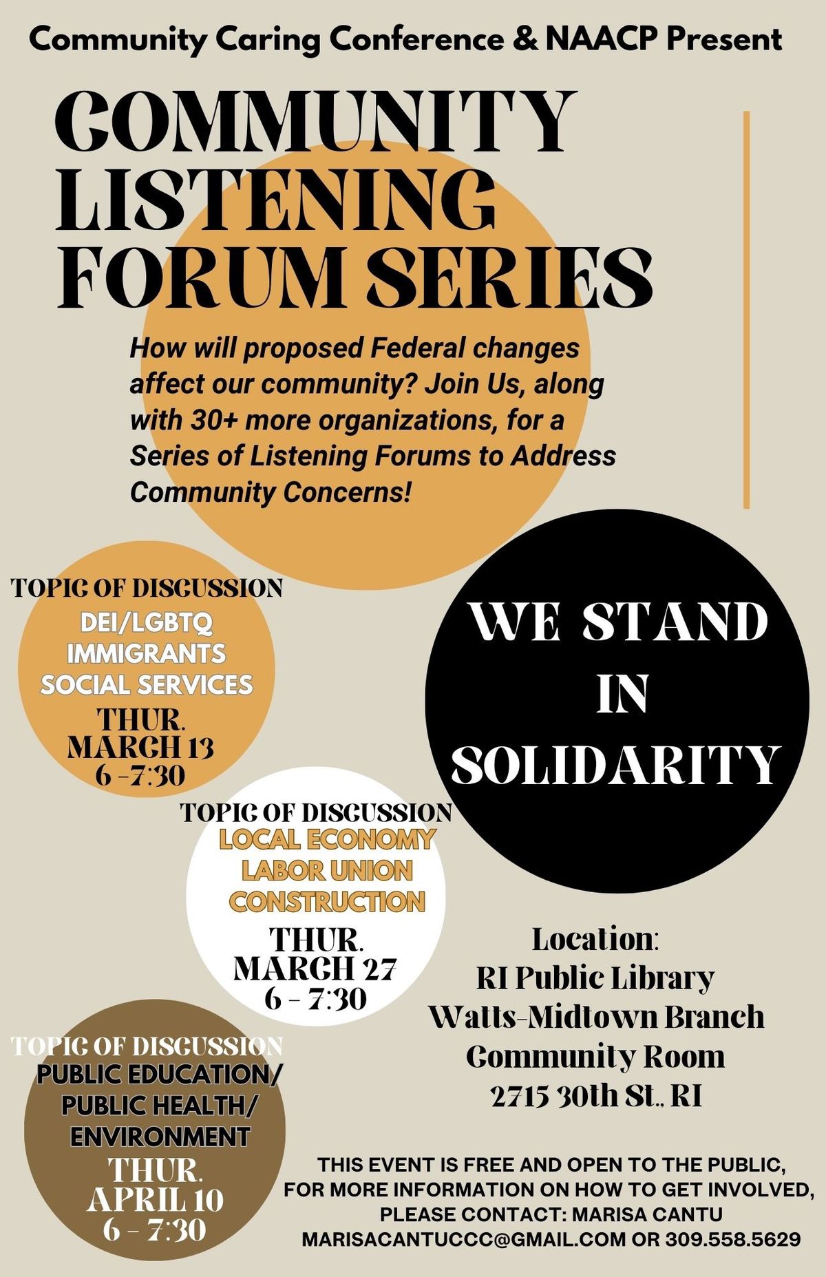 Community Forum Series 1 DEI\/LGBTQ\/Immigran