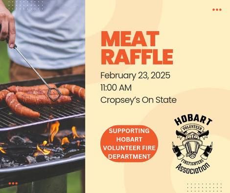 Hobart Volunteer Firefighters Association Meat Raffle