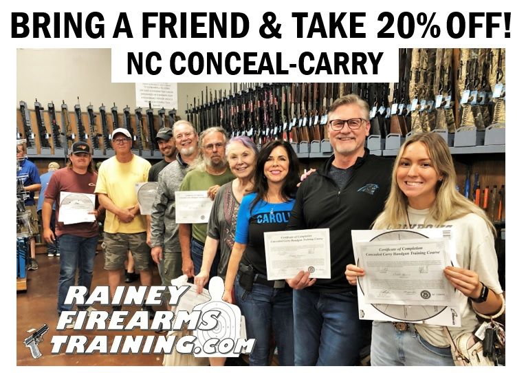 NC Conceal Carry w\/Intro to Handguns INCLUDED!