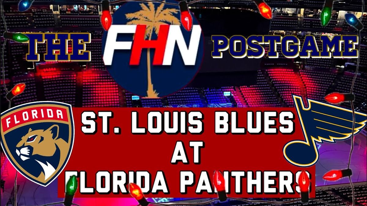 St. Louis Blues vs. Florida Panthers