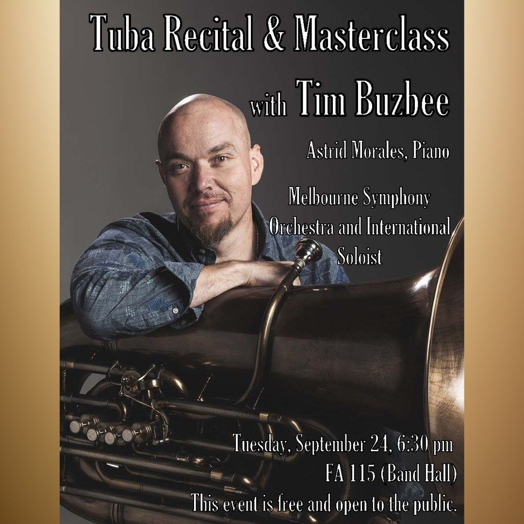 UTA Music Guest Tuba Recital\/Masterclass: Tim Buzbee