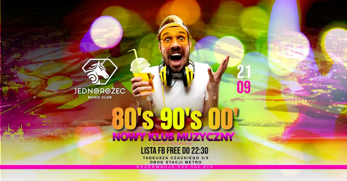 Dyskoteka z Dawnych Lat 80's 90's 00' w nowym klubie | Klub JEDNORO\u017bEC \ud83c\udf89 SOBOTA 21.09 | lista FB *