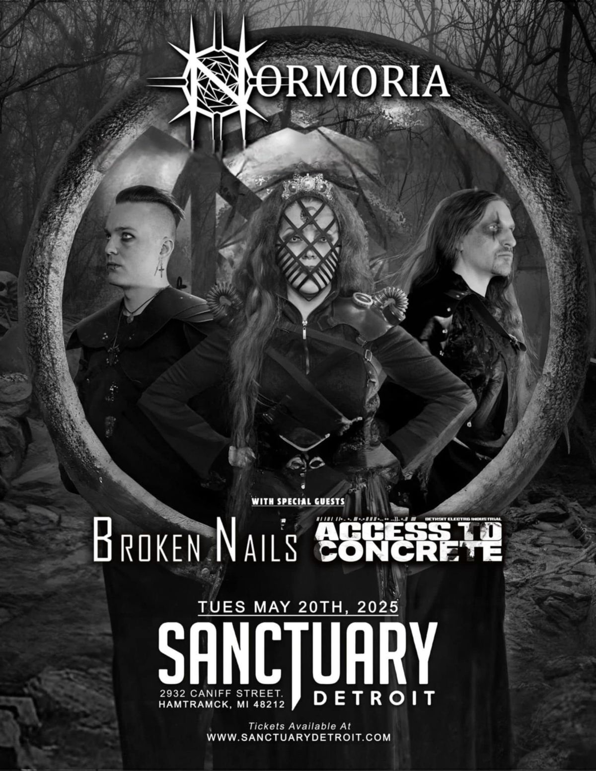 Normoria, Broken Nails, Access To Concrete at The Sanctuary 5\/20\/25