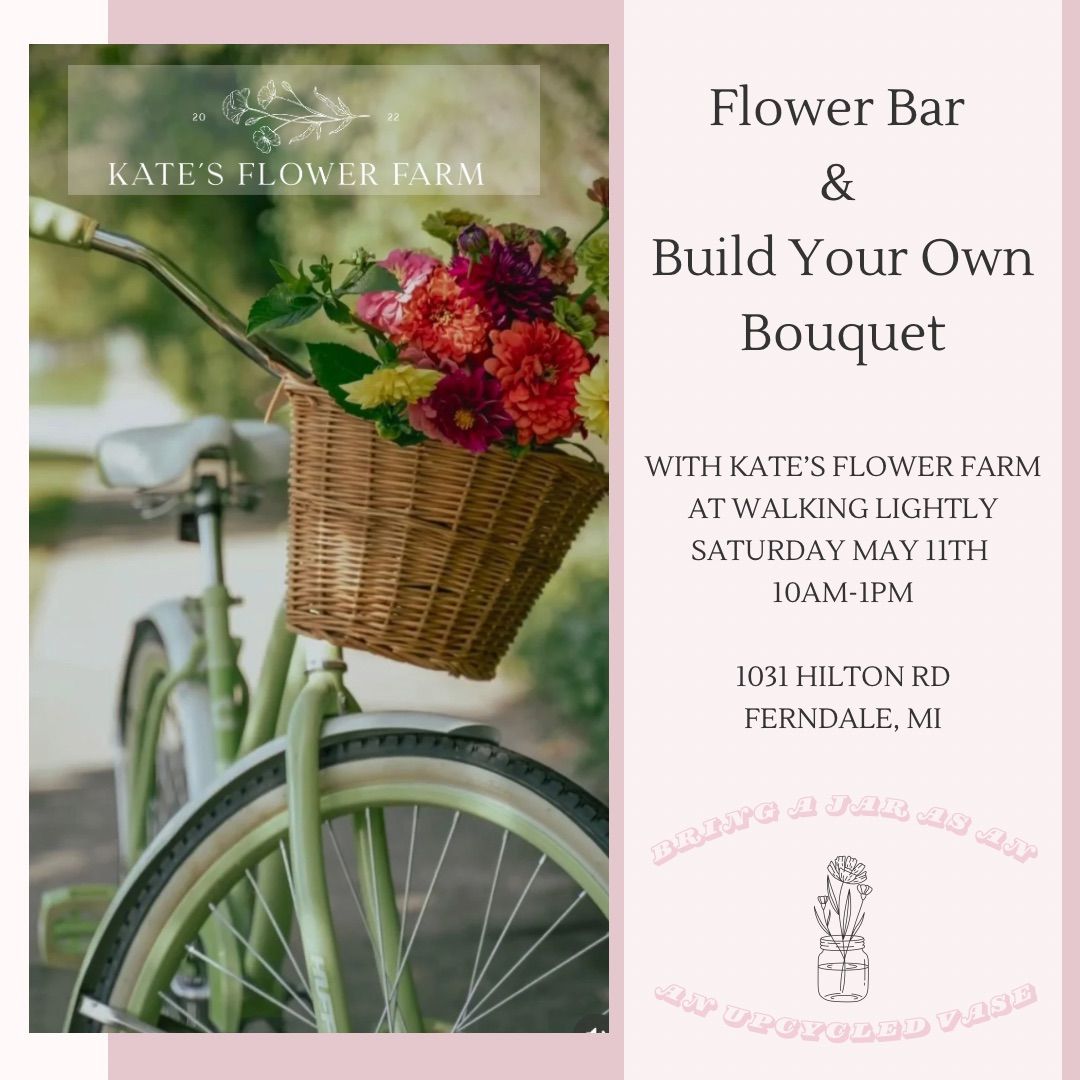 Flower Bar to Build Your Own Sustainable Bouquet with Tea & Local Honey Pop Up