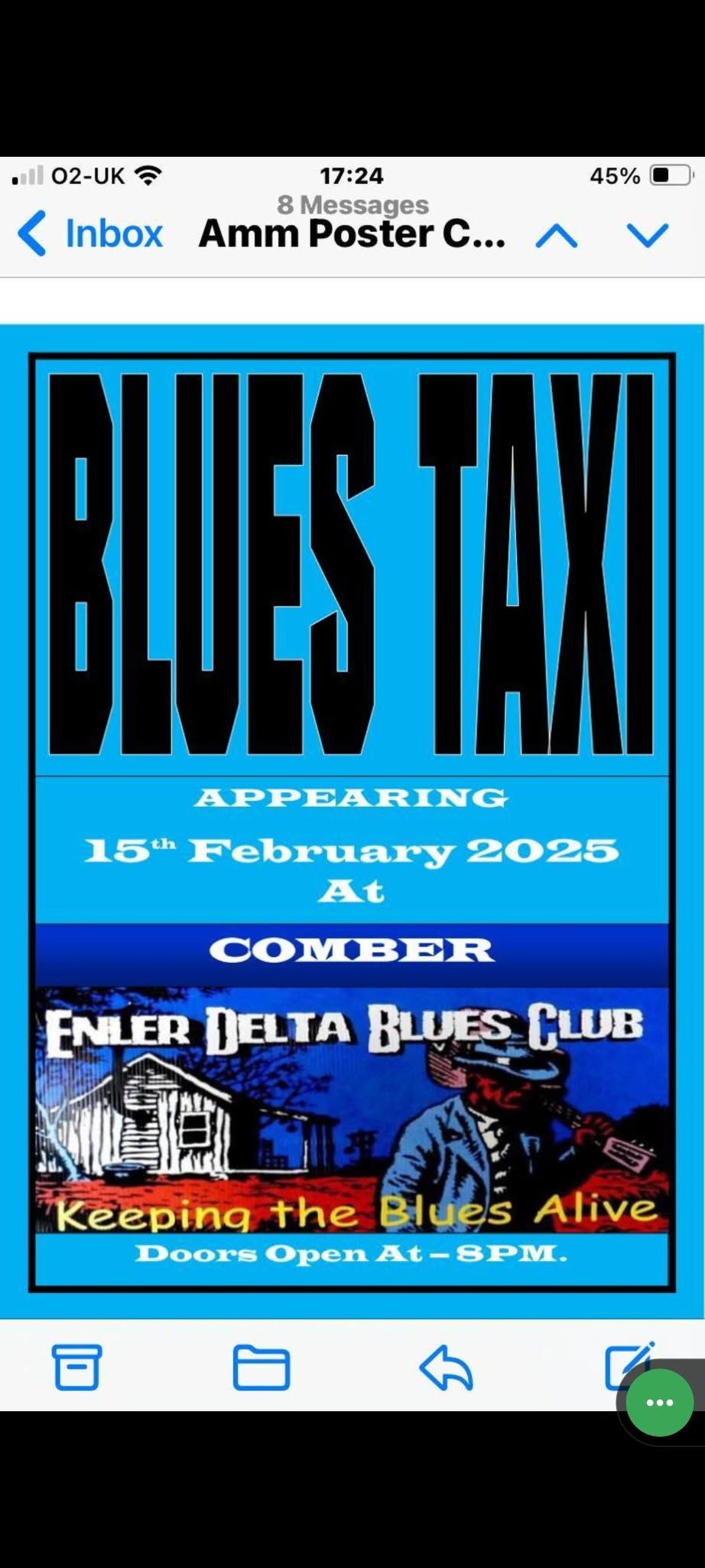 BLUES TAXI at Enler Delta Blues Club, Comber Rec FC, Parkway, Comber