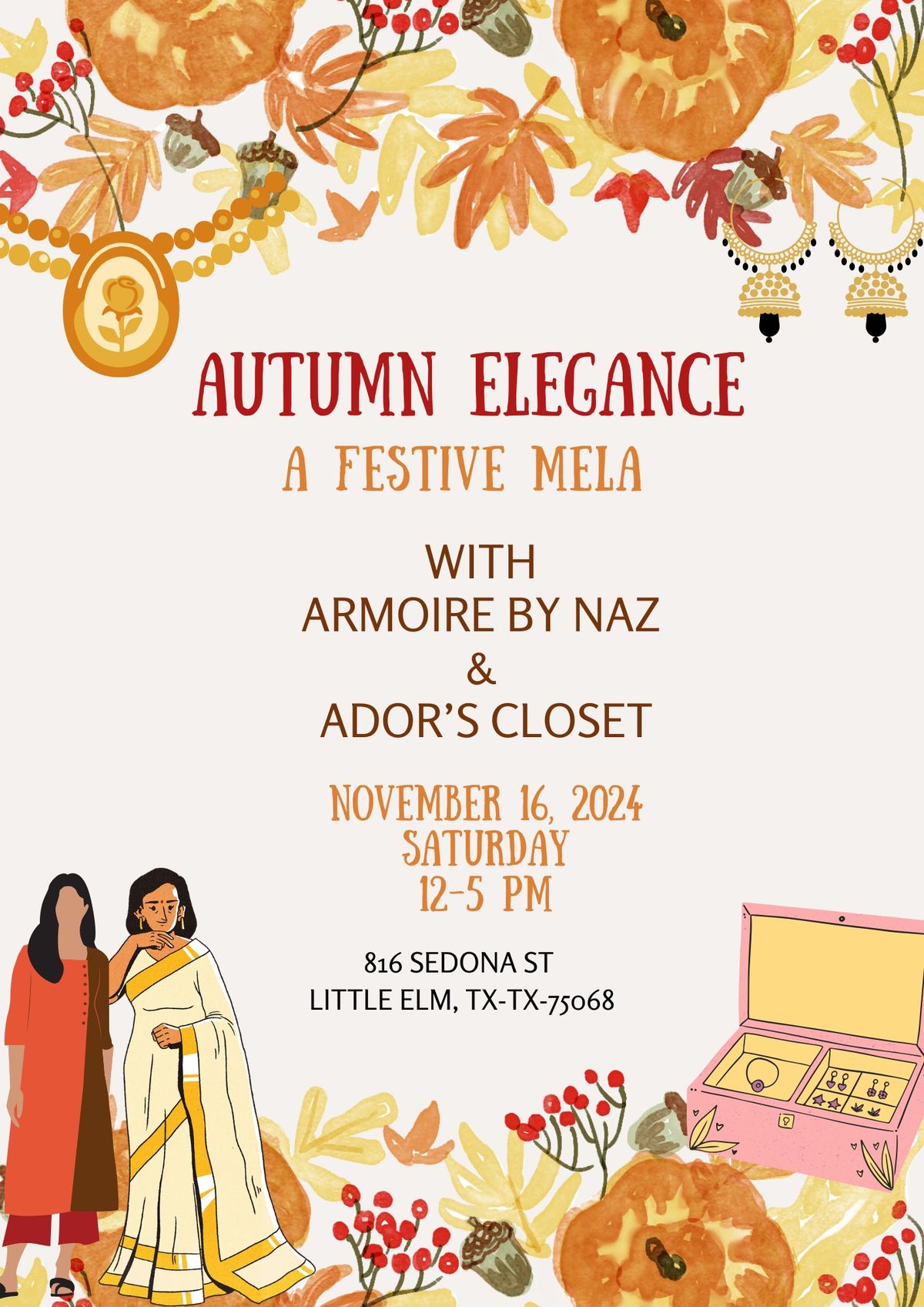 Autumn Elegance: A Festive Mela with Armoire by Naz and Ador\u2019s Closet