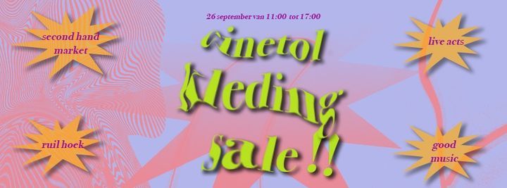 Cinetol second hand market \/\/ kleding sale