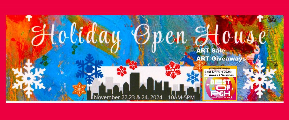 Art Holiday Open House Sale, Local Artists on the Hilltop