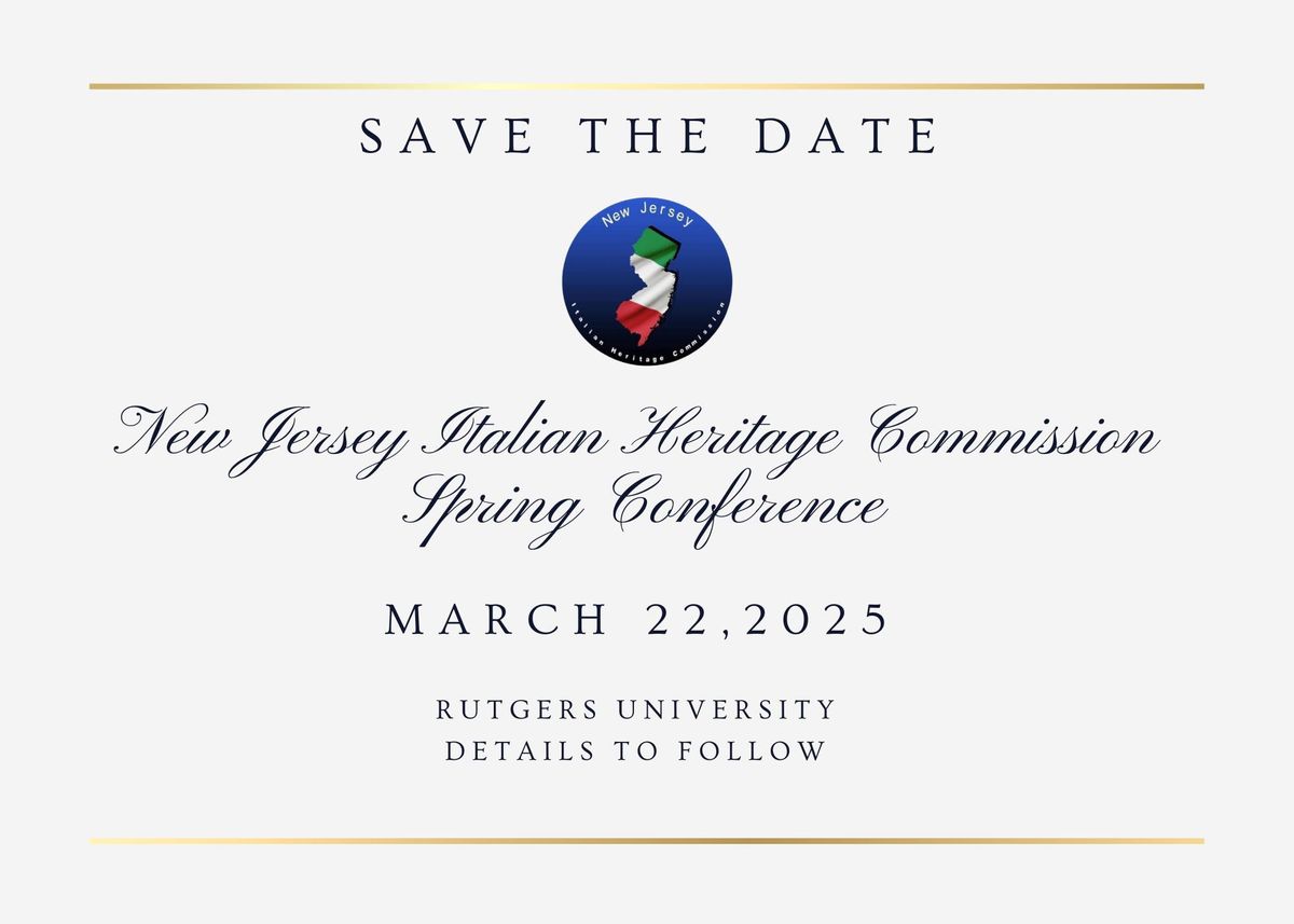 Save the Date - NJIHC Spring Conference March 22, 2025 