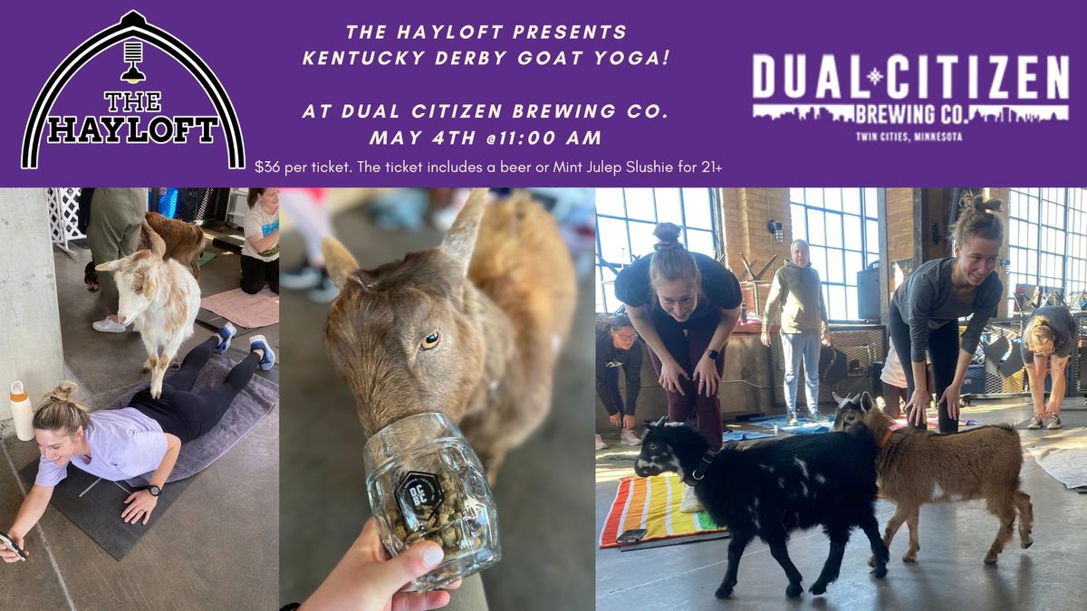 Goat Yoga Kentucky Derby at Dual Citizen Brewery