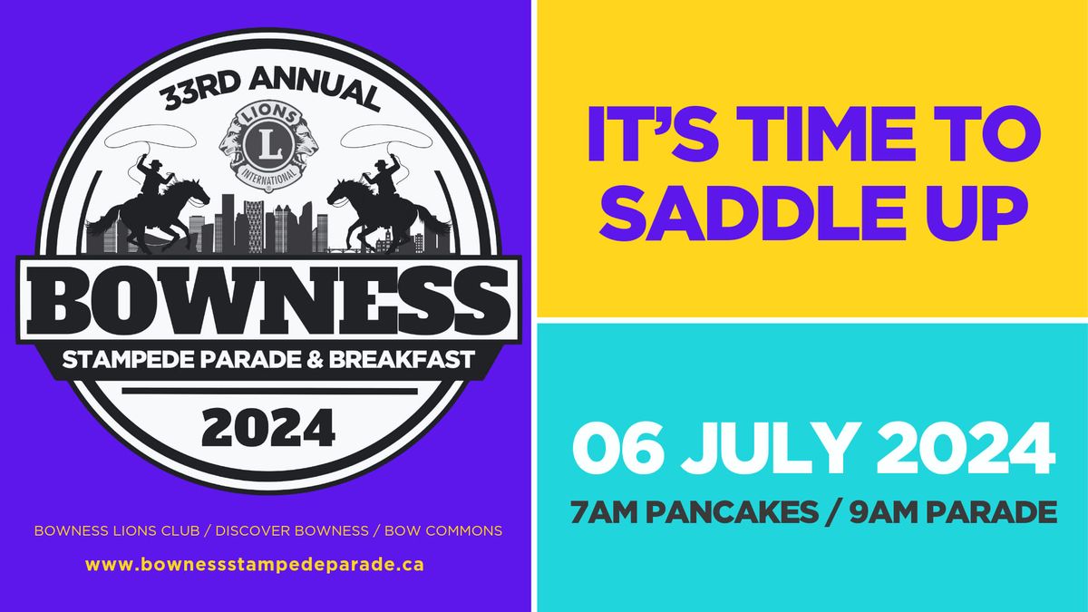 2024 Bowness Stampede Parade & Breakfast