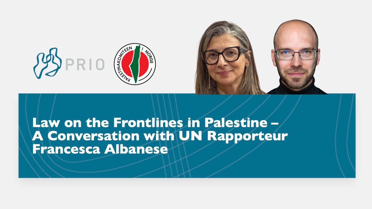 Law on the Frontlines in Palestine \u2013 A Conversation with UN Rapporteur Francesca Albanese