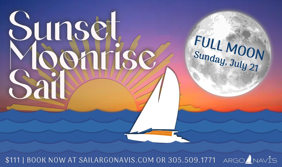 Sunset Moonrise Sail