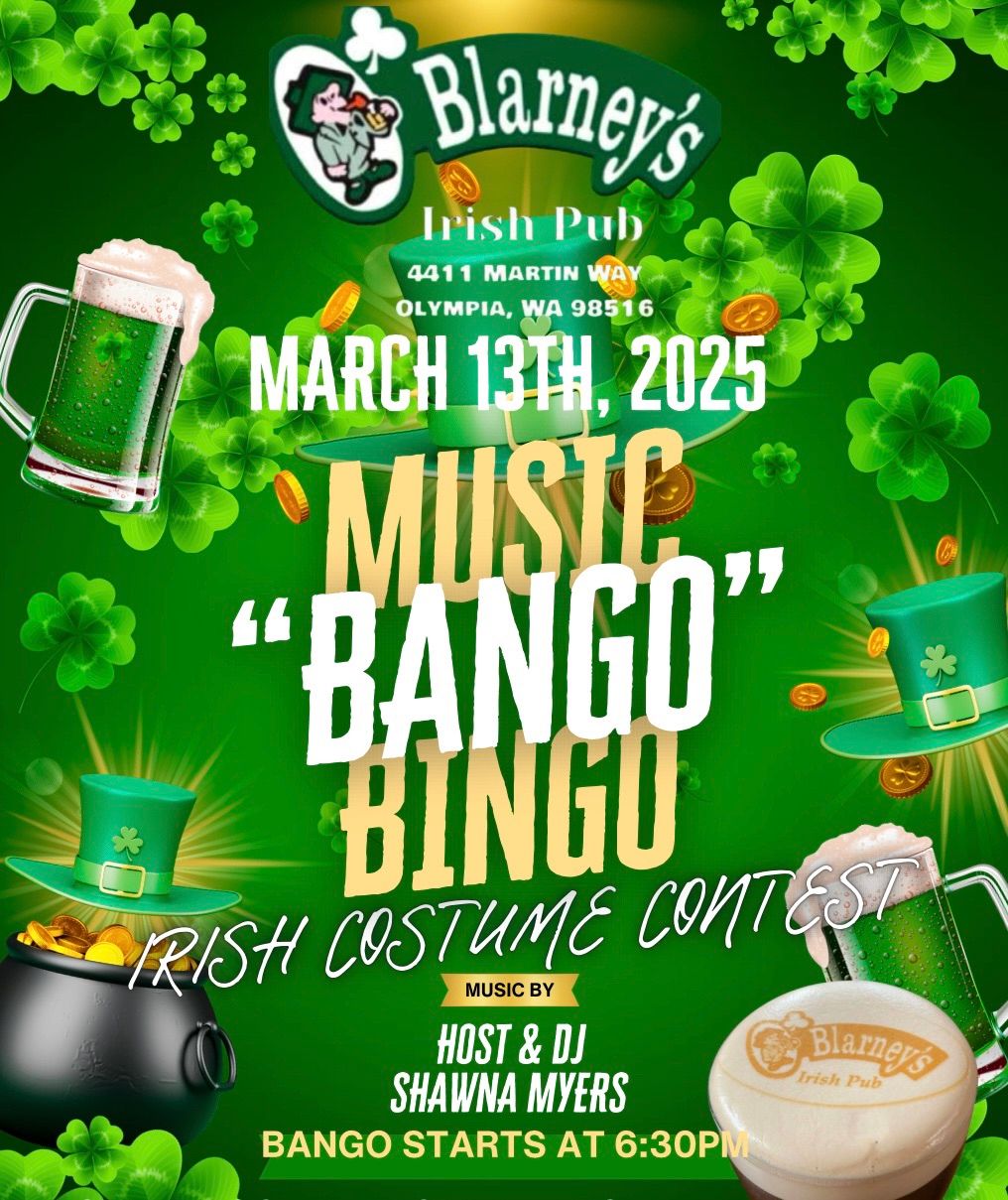 ST, PATRICK\u2019S DAY \u201cBANGO\u00ae\ufe0f\u201d - Music Bingo