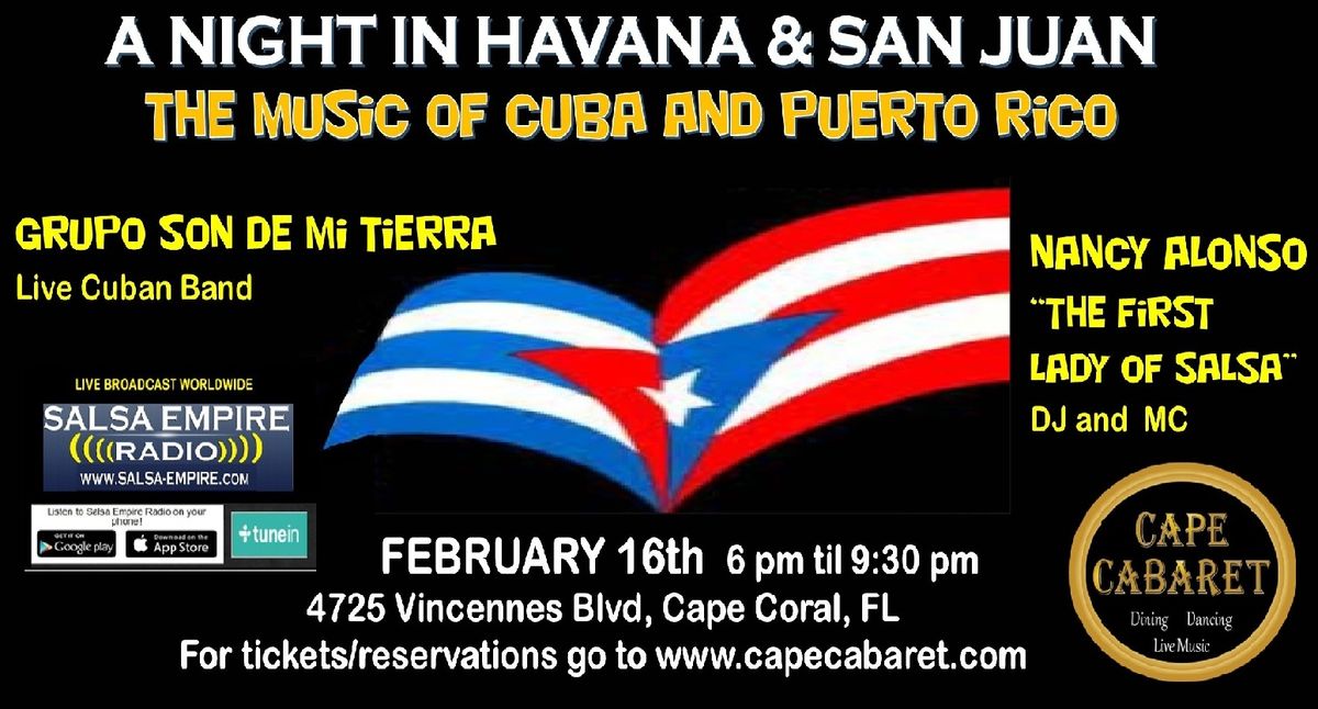 A NIGHT IN HAVANA & SAN JUAN The Music of Cuba & Puerto Rico