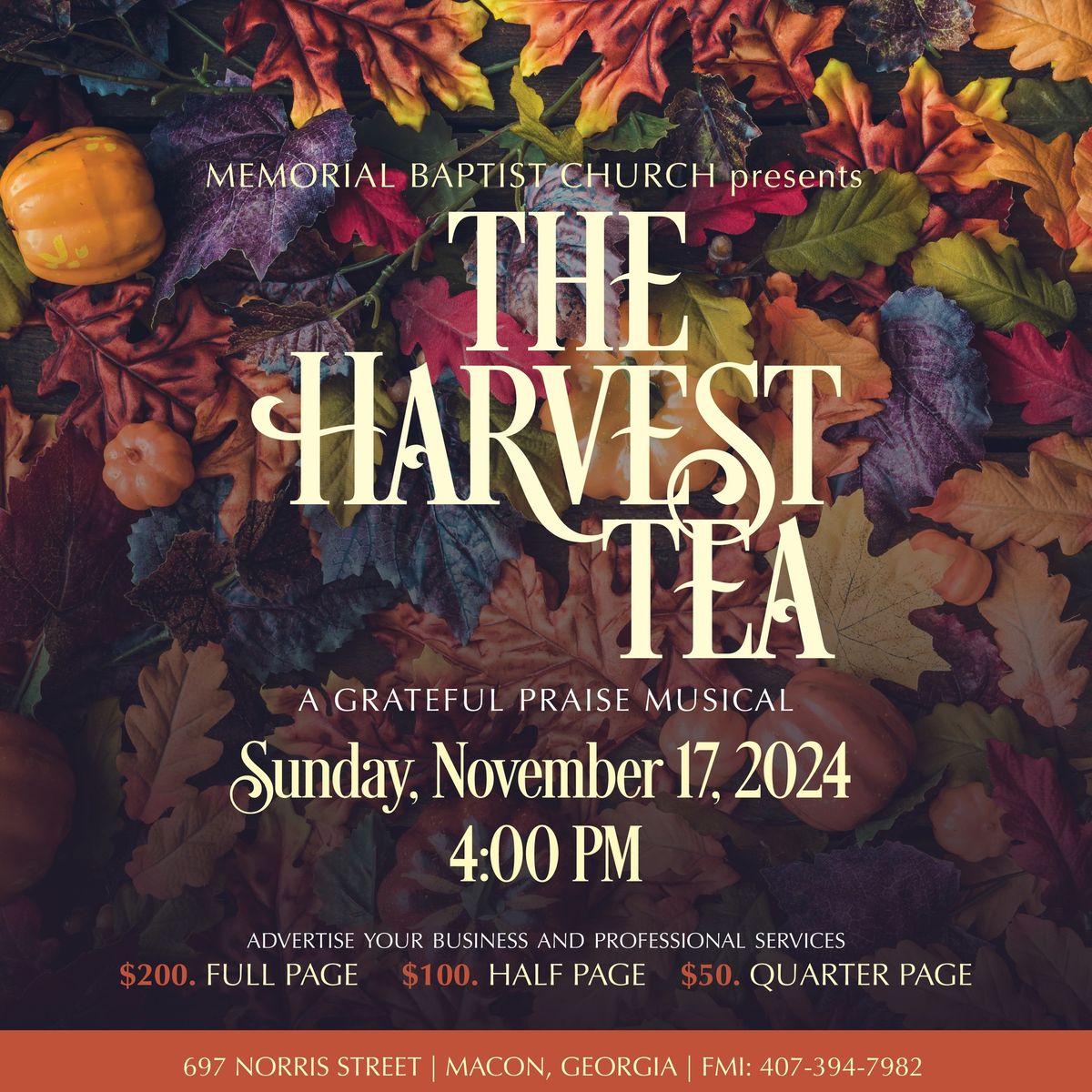 HARVEST TEA TIME!!!